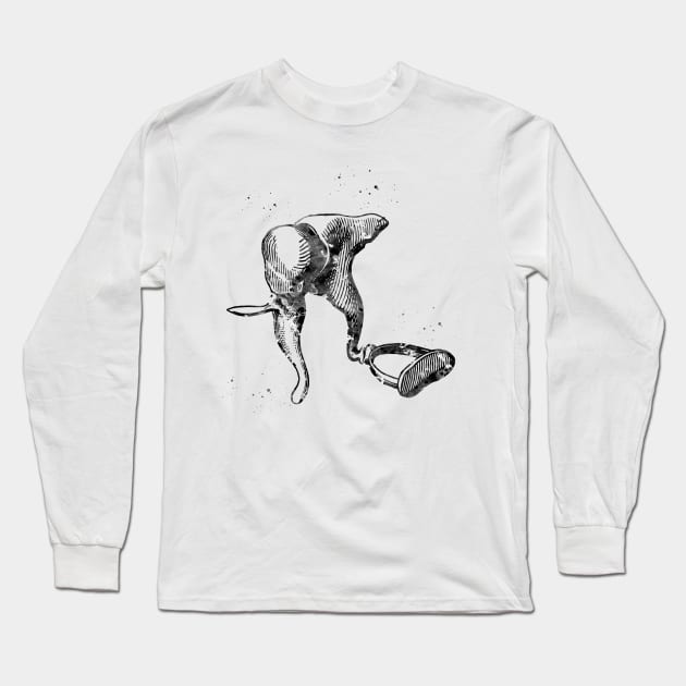 Ear anatomy Long Sleeve T-Shirt by erzebeth